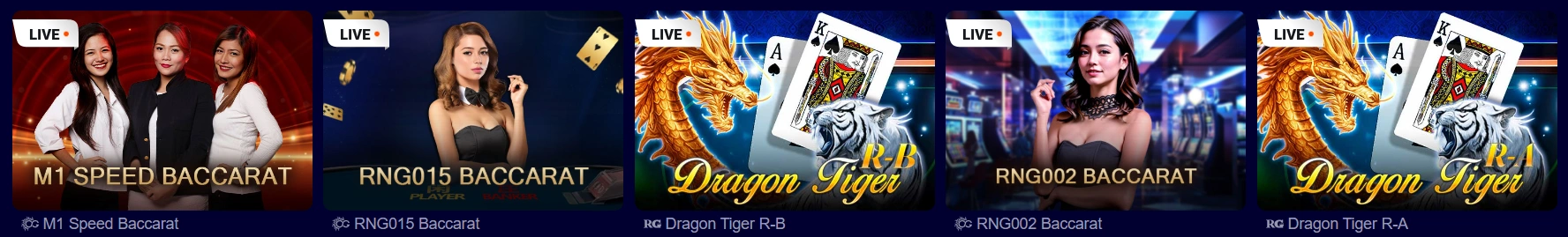 Live casino tables at VeryWell Casino powered by Evolution Gaming